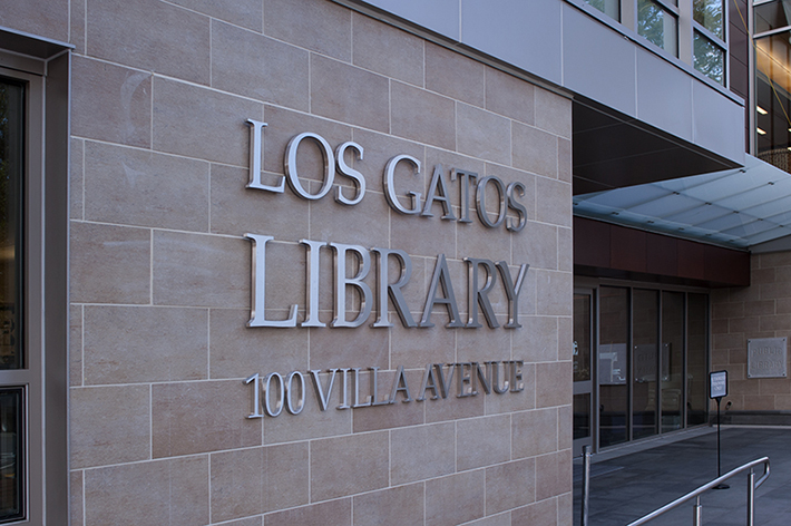 Los Gatos Library Main Entrance